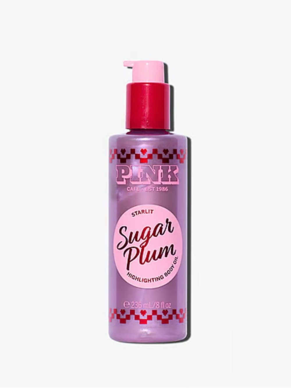 PINK Victoria's Secret Sugar Plum Highlighting Body Oil - Pink & Purple
